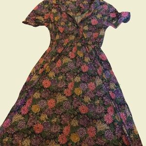 Vintage 80s Dress- Fits Women Size S-M